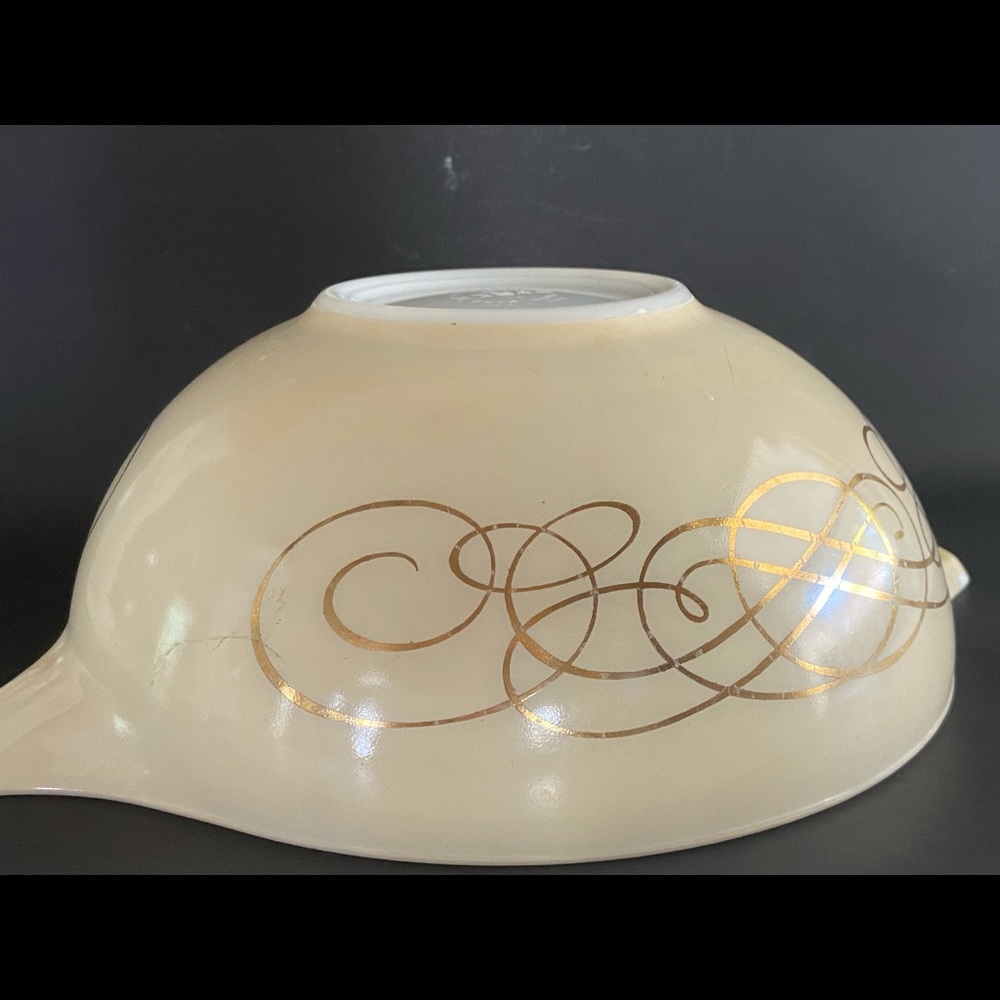 Vintage Pyrex 50’s scroll gold - Picture 7 of 11